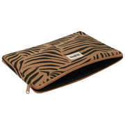 Hindbag Ava Medium 15inch Laptop Case - Cinnamon Zebra Brown