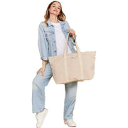 Hindbag Jean Weekend Bag - Jute Cream