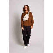 Hindbag Sasha Large Teddy Bum Bag - Arctic White