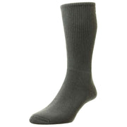 HJ Hall Cotton Comfort Top Diabetic Socks - Mid Grey Melange