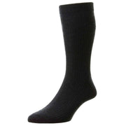 HJ Hall Original Wool Softop Socks - Navy