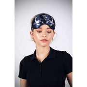 Jessica Russell Flint Scorpio Silk Eye Mask - Blue/White