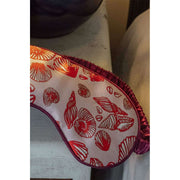 Jessica Russell Flint Shells Silk Eye Mask - Red/Pink
