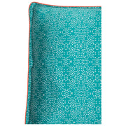 Jessica Russell Flint Stars Silk Pillowcase - Teal Blue/White