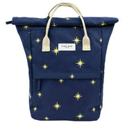 Kind Bag London Hackney Embroidered Medium Backpack - Navy Stars