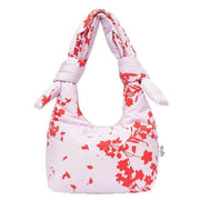 Lefrik Biwa Puffy Mini Floral Shoulder Bag - Floral Pink