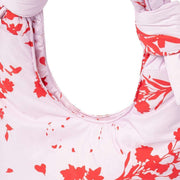 Lefrik Biwa Puffy Mini Floral Shoulder Bag - Floral Pink