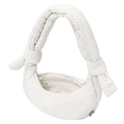 Lefrik Biwa Puffy Mirco Shoulder Bag - Ice White