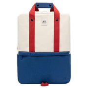 Lefrik Daily 15" Bauhaus Block Backpack - Blue/Cream/Red