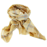 Locharron of Scotland Alba Cornish Fine Merino Scarf - Yellow/Pale Blue