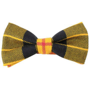 Locharron of Scotland MacLeod Dress Modern Tartan Bow Tie - Yellow/Navy