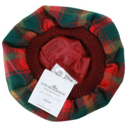 Locharron of Scotland Maple Leaf Lambswool Tam - Red/Green