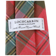 Locharron of Scotland Reiver MacLean of Duart Weathered Tartan Tie - Rose Pink/Green