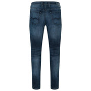 MAC Jeans Arne Recycled Denim Jeans - Deep Blue Authentic Used