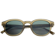 MessyWeekend Billie Reveal Sunglasses - Transparent Bottle Green