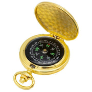 Orton West Gold Plated Pocket Compass - Gold