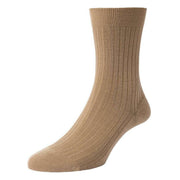 Pantherella Rose Merino Wool Socks - Coffee