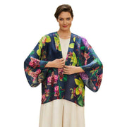 Powder Exotic Evening Kimono Jacket - Ink Navy