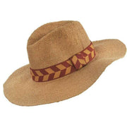 Powder Natasha Hat - Beige/Terracotta Chevron