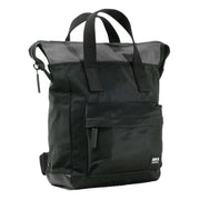 Roka Bantry B Small Creative Waste Two Tone Recycled Nylon Backpack - Black/Graphite Grey