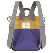 Roka Bantry B Small Creative Waste Two Tone Recycled Nylon Backpack - Corn Yellow/Mulberry Purple