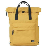 Roka Canfield B Medium Black Label Recycled Canvas Backpack - Flax Yellow