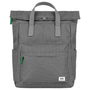 Roka Canfield B Medium Mixed Hickory Recycled Canvas Backpack - Green/Black/White