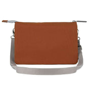 Roka Carnaby XL Recycled Canvas Cross Body Bag - Bran Brown