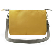 Roka Carnaby XL Recycled Canvas Crossbody Bag - Flax Yellow