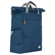 Roka Finchley A Large Sustainable Canvas Backpack - Deep Blue