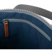 Roka Finchley A Small Sustainable Canvas Backpack - Deep Blue