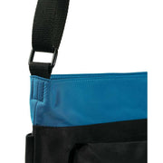 Roka Kennington B Medium Creative Waste Two Tone Recycled Nylon Crossbody Bag - Black/Sea Port Blue