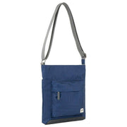 Roka Kennington B Medium Recycled Canvas Crossbody Bag - Dark Wash Denim Blue