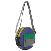 Roka Paddington B Creative Waste Colour Block Recycled Nylon Crossbody Bag - Purple/Yellow/Green