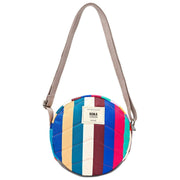 Roka Paddington B Recycled Canvas Crossbody Bag - Wide Stripe Multi-colour