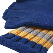 Roka Primrose Fingerless Gloves - Galactic Blue/Yoke Yellow