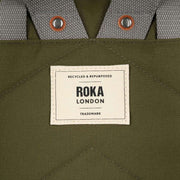 Roka Waterhouse Medium Recycled Canvas Field Backpack - Moss Green