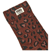 Roka Wimbledon Crew Socks - Mini Leopard Brown