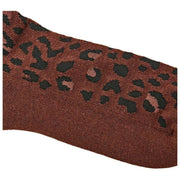 Roka Wimbledon Crew Socks - Mini Leopard Brown