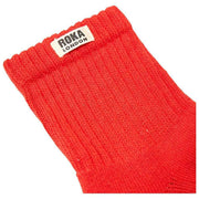 Roka Windsor Solid Crew Socks  - Cranberry Red