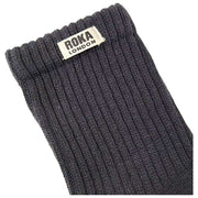 Roka Windsor Solid Crew Socks  - Faded Black