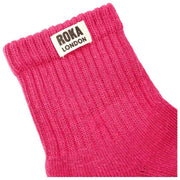 Roka Windsor Solid Crew Socks  - Granita Red
