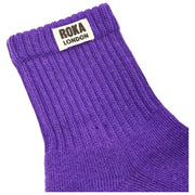 Roka Windsor Solid Crew Socks  - Purple