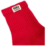 Roka Windsor Solid Crew Socks  - Scarlet
