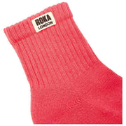 Roka Windsor Solid Crew Socks - Sugar Coral Pink