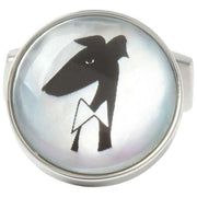 Simon Carter 40th Anniversary Gervaise Cufflinks - Silver/Black