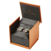 Simon Carter Artists Palette Cufflinks - Silver/Multi-colour