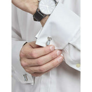 Simon Carter Golf Bag Cufflinks - Silver/White