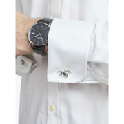 Simon Carter Polished Race Horse Cufflinks - Silver