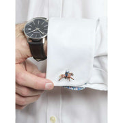 Simon Carter Race Horse Cufflinks - Brown/Silver